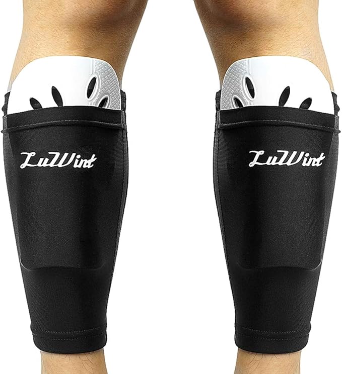 luwint 成人足球护膝带压缩小腿套尺码 m/l