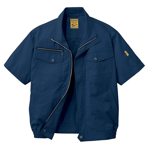自重堂 jawin 空调服短袖夹克衫 54010 藏青色 l码