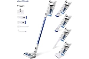 Taurus Ultimate Go 立式吸尘器无绳 可吸宠物毛发 带额外配件锂电池 2 速 LED 灯轻巧安静 22.2V