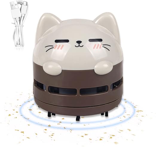 yaasier 迷你桌面吸尘器 | usb 可充电小型手持吸尘器 | 便携式无线