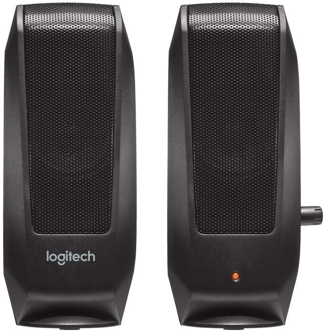 logitech 罗技 s120 扬声器系统 2.0 980-000010,黑色