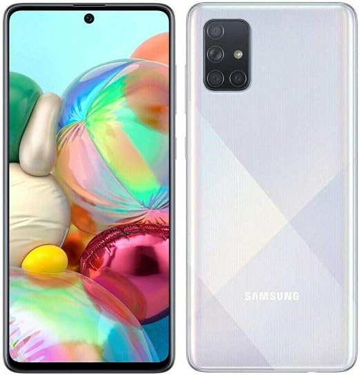 Samsung 三星galaxy A71 手机 128gb 6gb 6 7英寸 64mp四摄像头 25w快速充电器 Android 10 Gsm解锁美国 全球4g Lte国际型号a715f Ds 128gb 64gb Sd 外壳捆绑 Prism Crush Silver银色 亚马逊中国 手机通讯