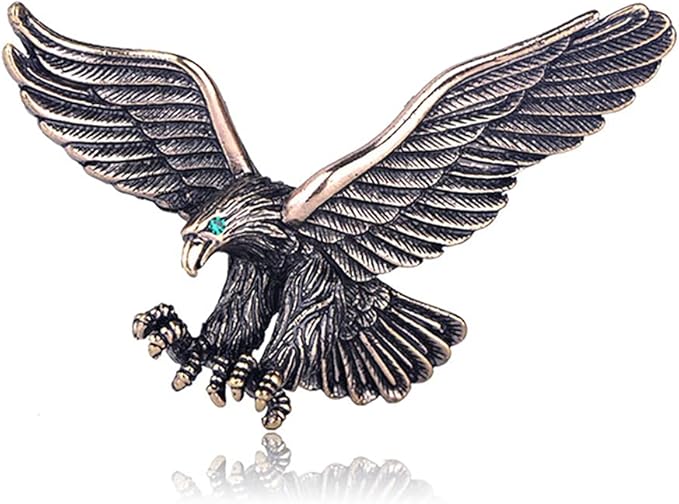 复古飞行翅膀 鹰 胸针 男士 男孩 西装围巾鸟胸针 生日派对礼物
