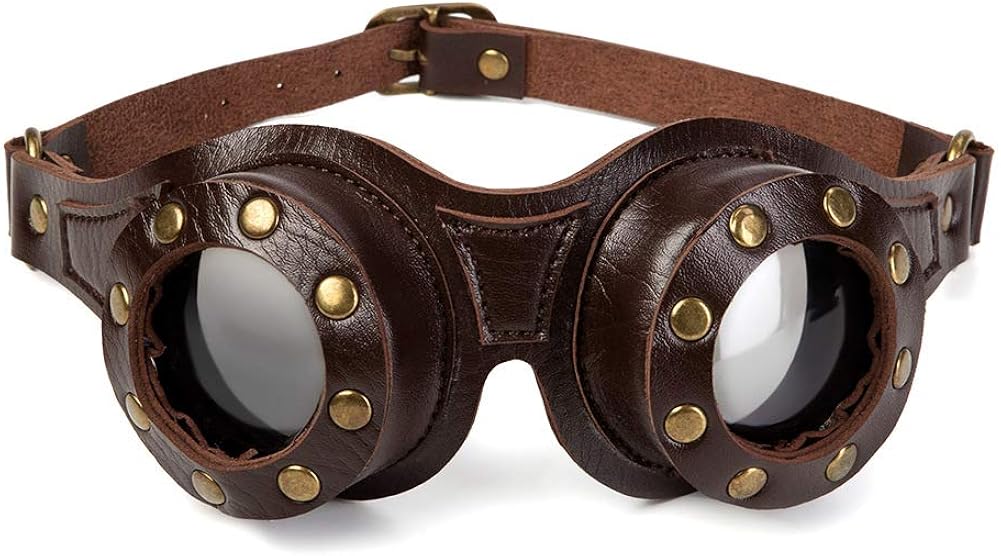 蒸汽朋克护目镜粗糙眼镜哥特式工业复古荒地摩托车眼镜万圣节角色扮演