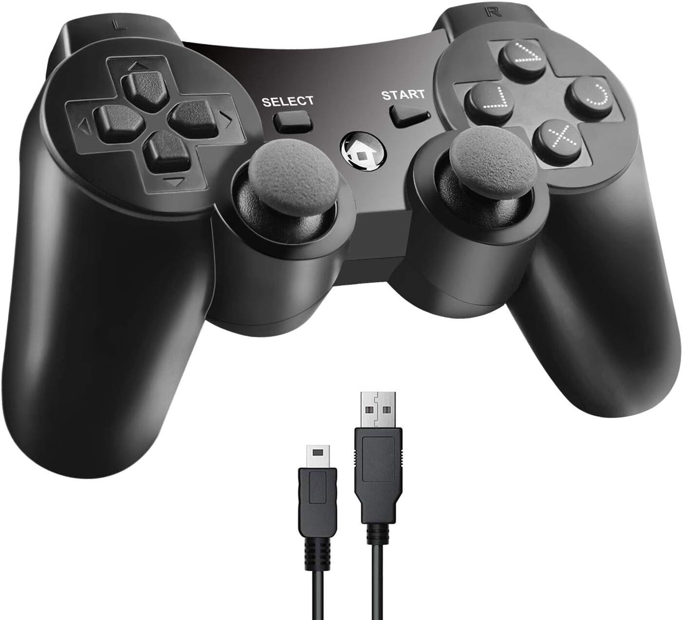 Etpark Ps3 无线控制器 蓝牙游戏手柄 适用于playstation 3 带dualshock3 Sixaxis Usb 充电器线缆 亚马逊中国 影视