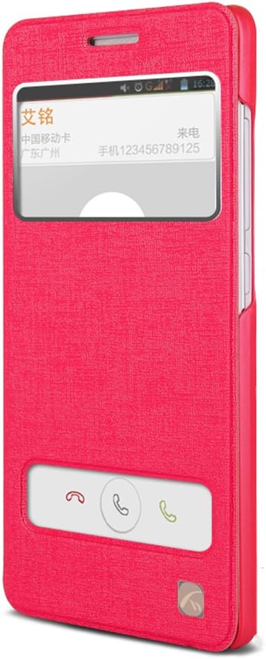 I Meaning 艾铭视窗触控系列联想a708t手机套a708t保护套a708t手机皮套翻盖 玫瑰红 精确孔位 手机 通讯 亚马逊中国