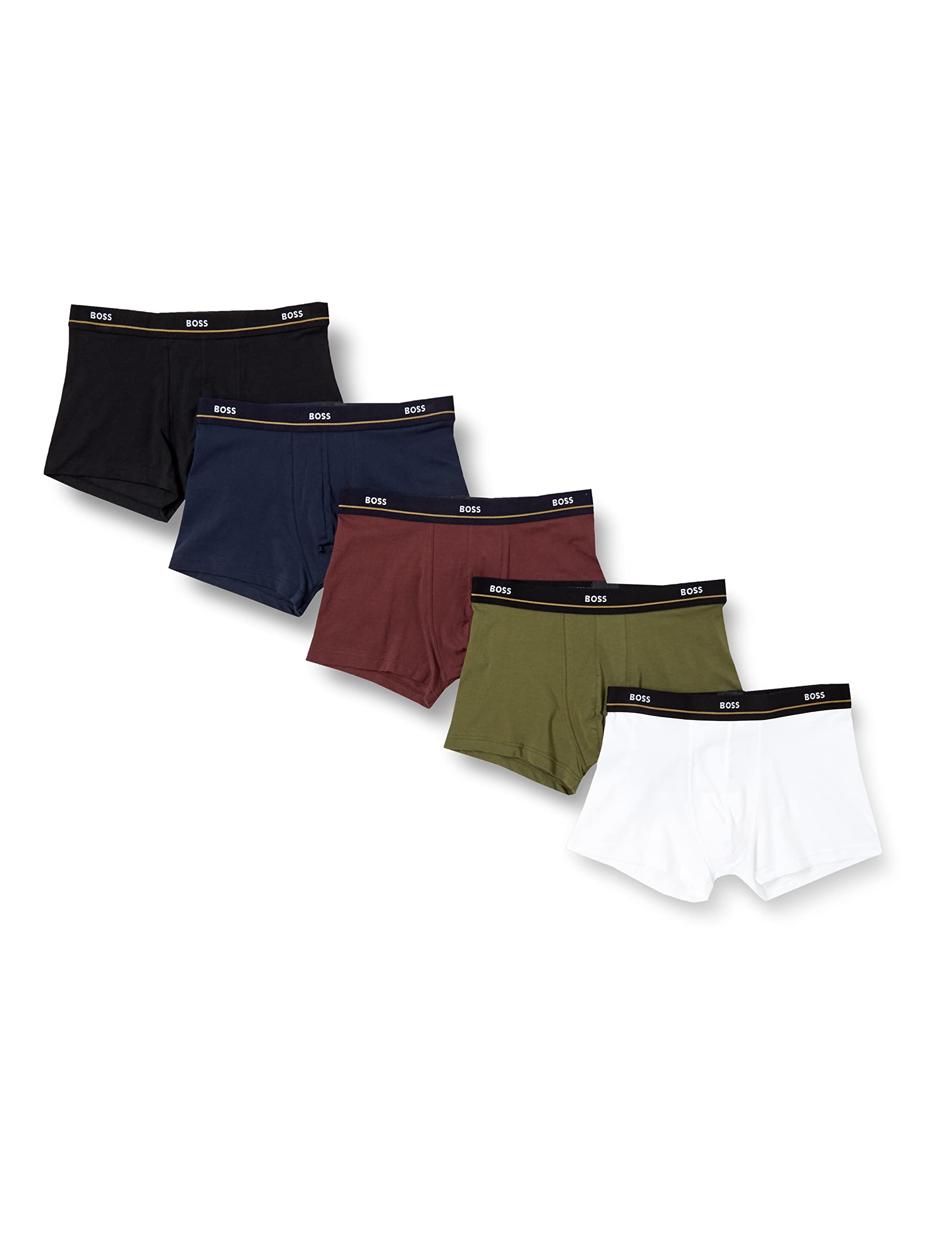 HUGO BOSS Men's Logo Belt Stretch Cotton boxers (5 pieces) Open Miscellaneous98 XX-Large