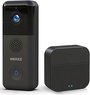 oossxx(带摄像头的视频门铃)无线 2k 高清电池门铃摄像头,智能门铃