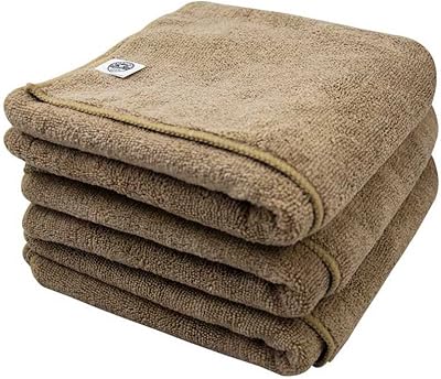 chemical guys mic36203 workhorse xl 棕褐色专业级超细纤维毛巾