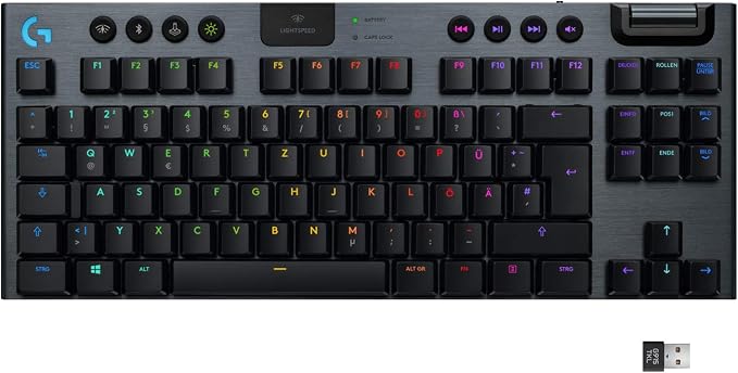 logitech 罗技 g915 lightspeed tkl tenkeyless 无线机械游戏键盘