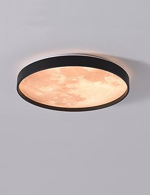 led 吸顶灯,3d 打印月光灯罩创意星球月亮天花板灯,适用于卧室客厅