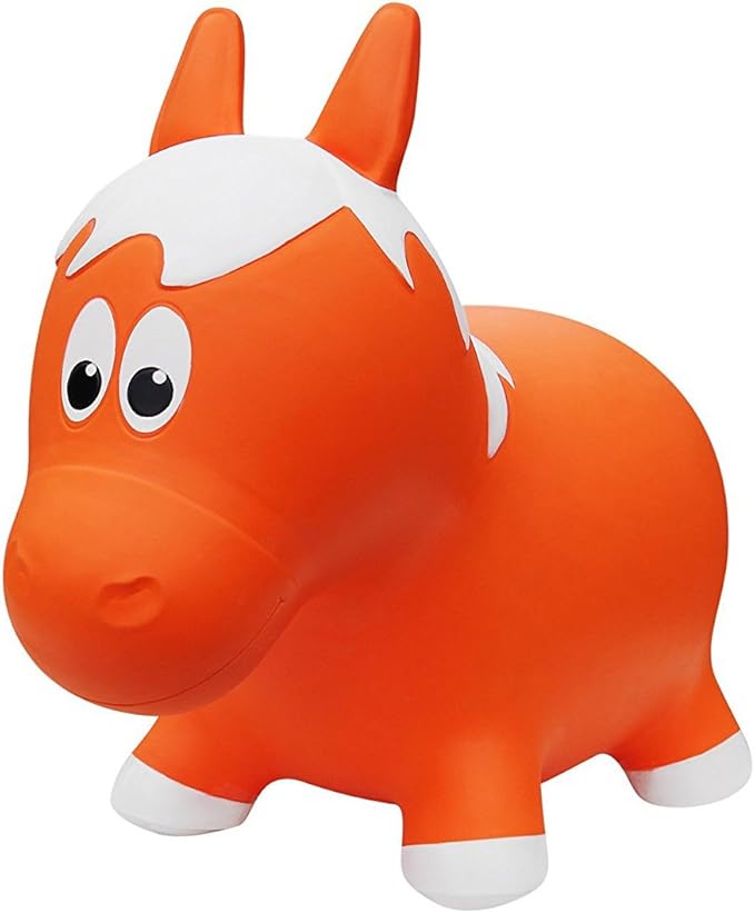农场霍普* *充气弹跳马 带泵,宝石色 橙色 - 玩具 - 亚马逊中国