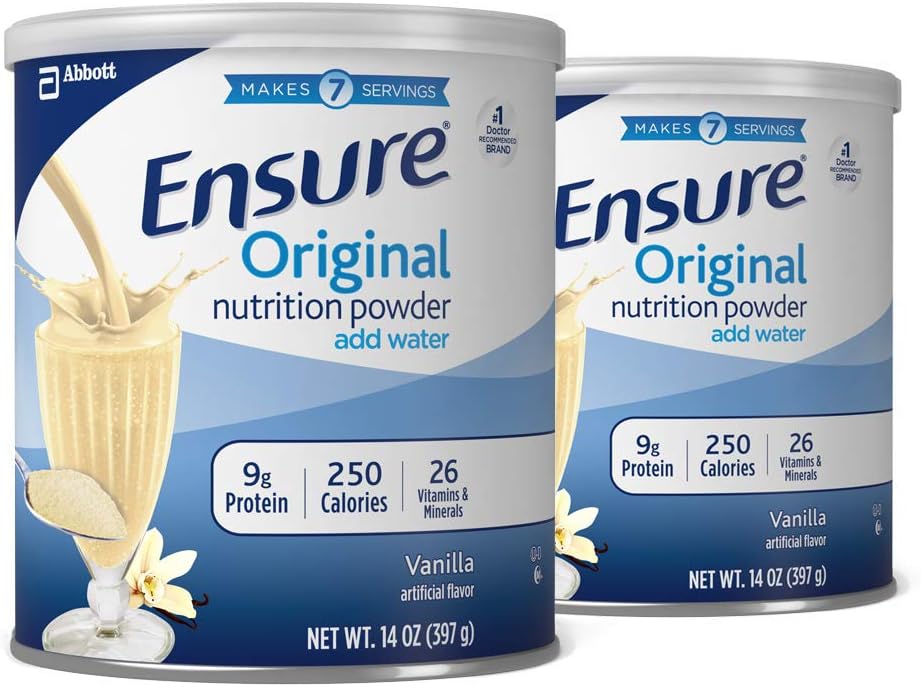 Ensure Original 营养粉9克蛋白质 代餐 香草味 14盎司 397g 2罐装 亚马逊中国 个护健康