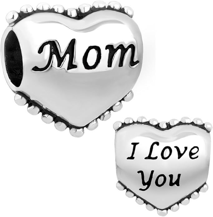 sexymandala heart i love you mom mother mommy 串珠适合手链