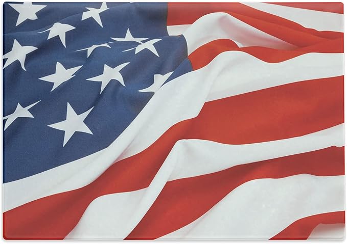 ambesonne 7 月 4 日砧板,爱国设计美国国旗艺术印