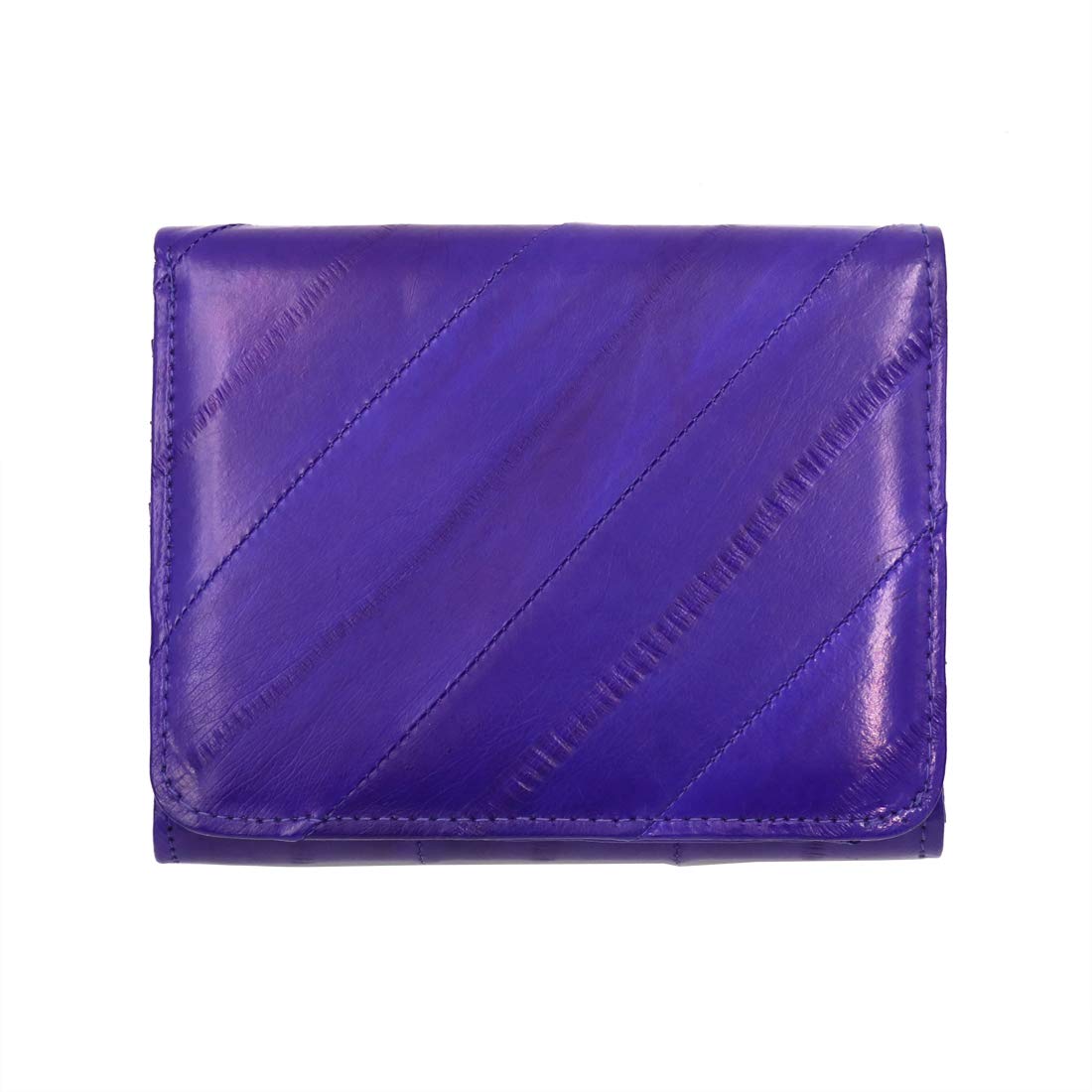 Vidlea Women's Zipper Purse Compact double fold Eel Skin Purse Credit Card Bag Coin purse