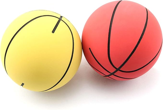 ruiwaer 2 件橡胶空心弹性球小学和中学生训练高弹性壁球,用于运动