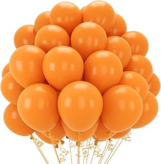 5 厘米)乳胶哑光橙色气球橙色生日婚礼新娘淋浴婴儿淋浴万圣节装饰