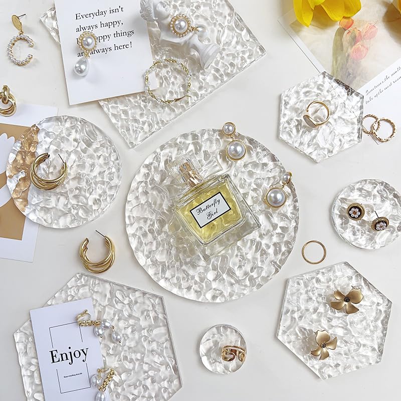 8 original design products Photography Background Acrylic transparent water wave geometric photo props for food jewelry cosmetics makeup photos