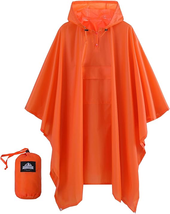 salamra 3 合 1 连帽雨披防水雨衣夹克 男士 橙色 3x-large 【salamra
