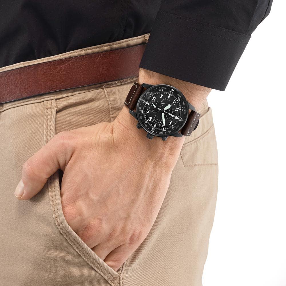 Citizen 西铁城 CA0695-17E 男士小牛皮光动能手表 1084.02元(天猫2160元) 值值值-买手聚集的地方