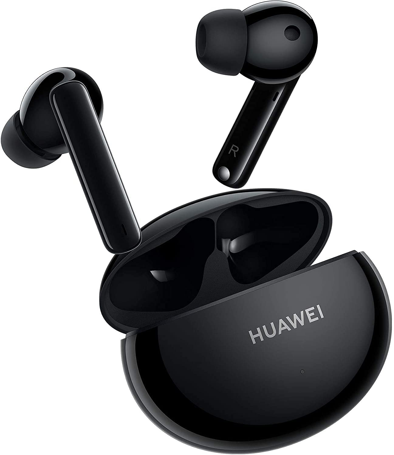 HUAWEI Huawei FreeBuds 4i - Wireless in ear Bluetooth earphones, comfortable and active noise reduction, fast charging, long battery life, crystal clear sound, dual microphone earplugs, carbon black