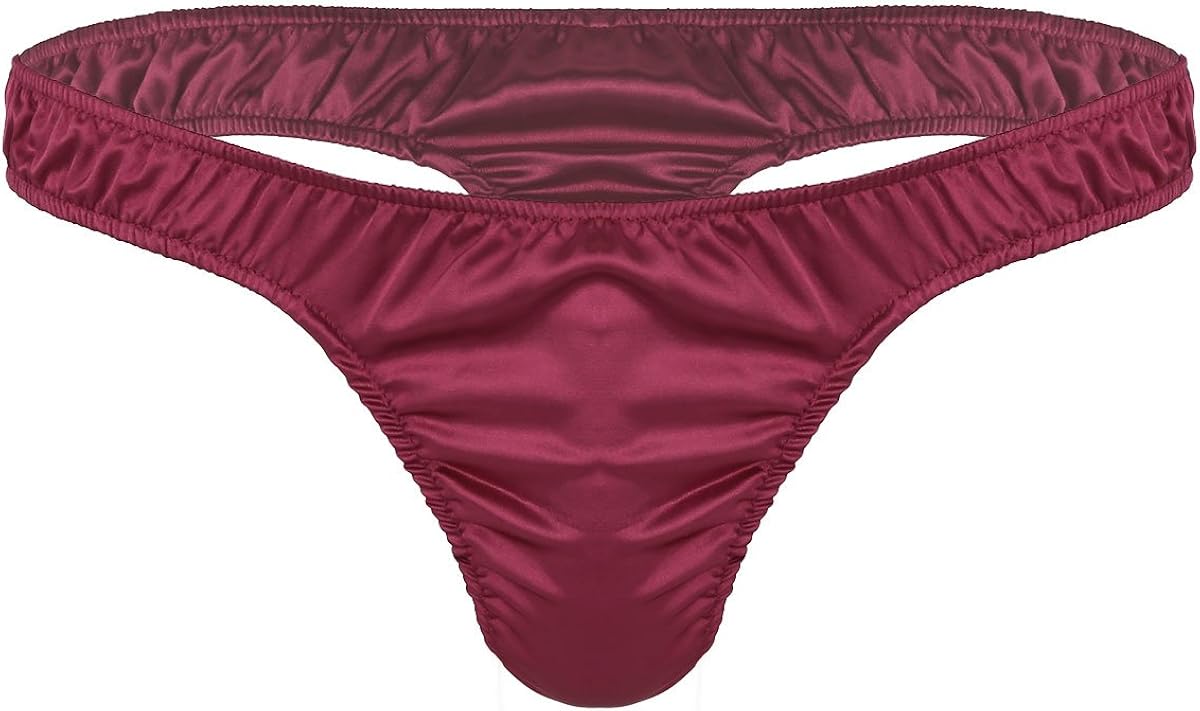 hansber 男式褶边缎带小袋内裤低腰比基尼三角裤丁字裤内裤