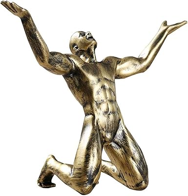 serlife 树脂复古雕塑雕像饰品书架桌面喊叫角色装饰收藏小雕像家庭