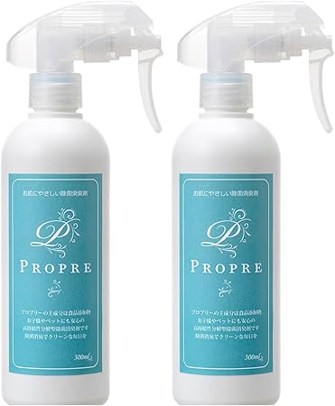 Propre 普利尔 光触媒 剂 带着衣服的汗味 宠物的尾巴臭对应 Propre プロプリー 光触媒 消臭剤300ｍｌ 2個2 亚马逊中国 个护健康