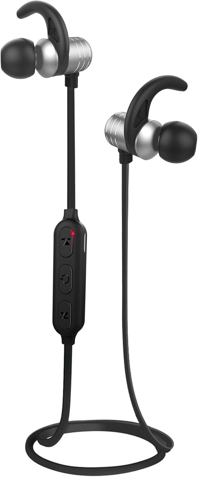 无线耳机蓝牙耳机4 2 吸汗带磁性立体声蓝牙耳机带麦克风csr 蓝牙程序 6 小时播放 舒适设计bh25 Silver 小 亚马逊中国 数码影音