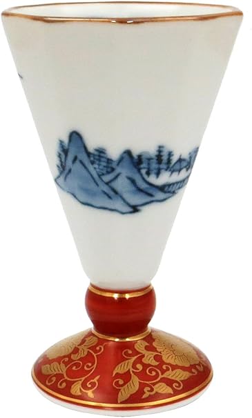 石丸陶芸 Hasami Porcelaind 林九郎窑绚烂古伊万里风酒杯金线织手山水 778 石丸陶芸 Hasami Porcelain 价格报价图片