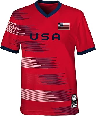 fifa 中性官方2023 女士足球世界杯成人队衬衫,美国t恤(1 件装)
