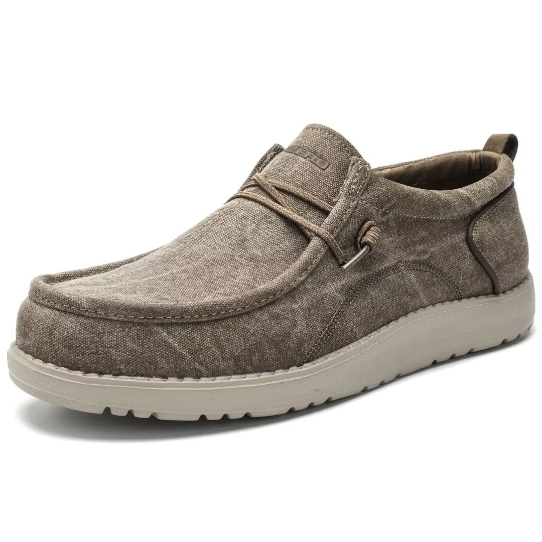 ITAZERO Men's Casual Loafers Canvas shoes - Mule slip-on Walking Shoes - Comfortable Home slippers Lightweight