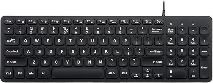 perixx periboard-333b 有线背光 usb 键盘 - x 型剪刀键 - 紧凑 14.