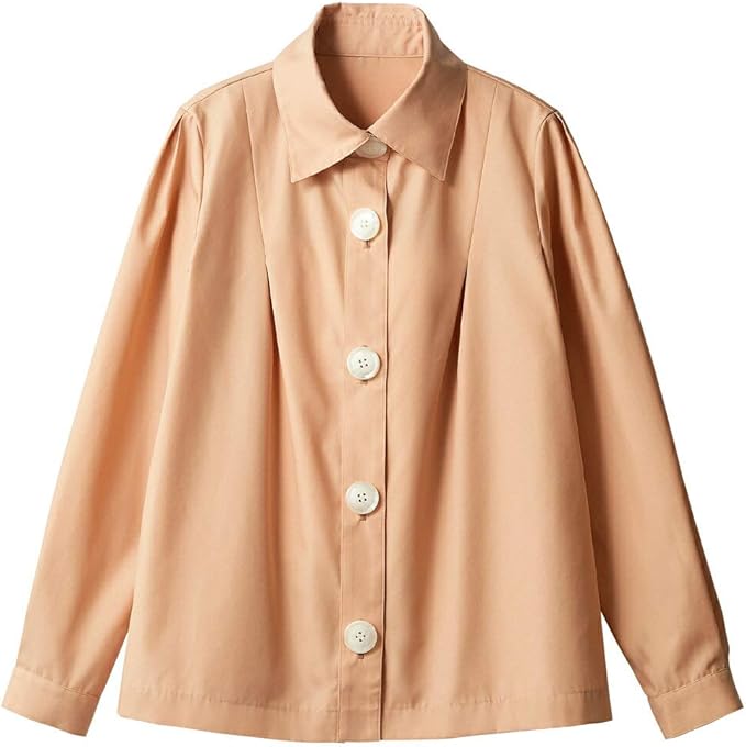 blance 衬衫 女士 长袖 粉米色 bw8002-3