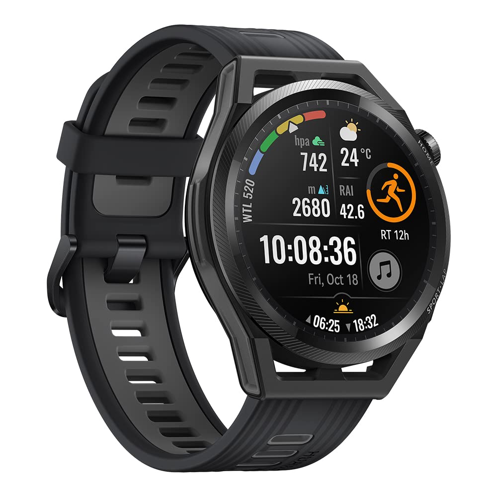 Huawei Watch GT Runner - Smart watch with scientific running plan and running coach - Lightweight and comfortable sports  watch with battery life of up to 2 weeks -46mm black