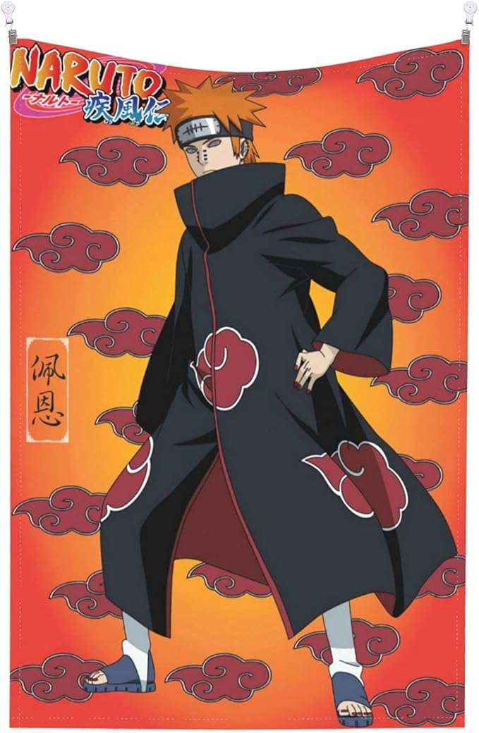 fevirad 日本经典动漫挂毯 日本经典纸箱挂毯 涤纶挂毯 带挂钩和夹子