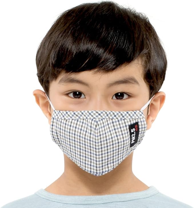 绿盾 pm2.5抗菌防尘口罩 秋冬塑料装 蓝灰格s