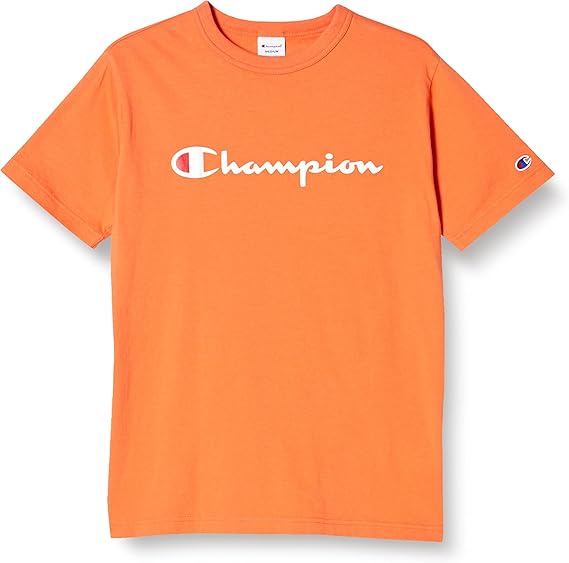 champion 男士纯棉短袖t恤 经典印花logo