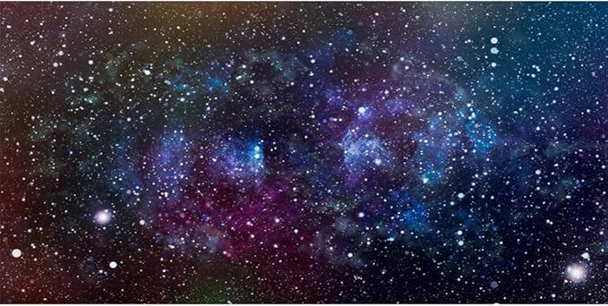 awert 30x18&#34; 星座水族馆背景外太空星星云鱼缸背景神秘银河