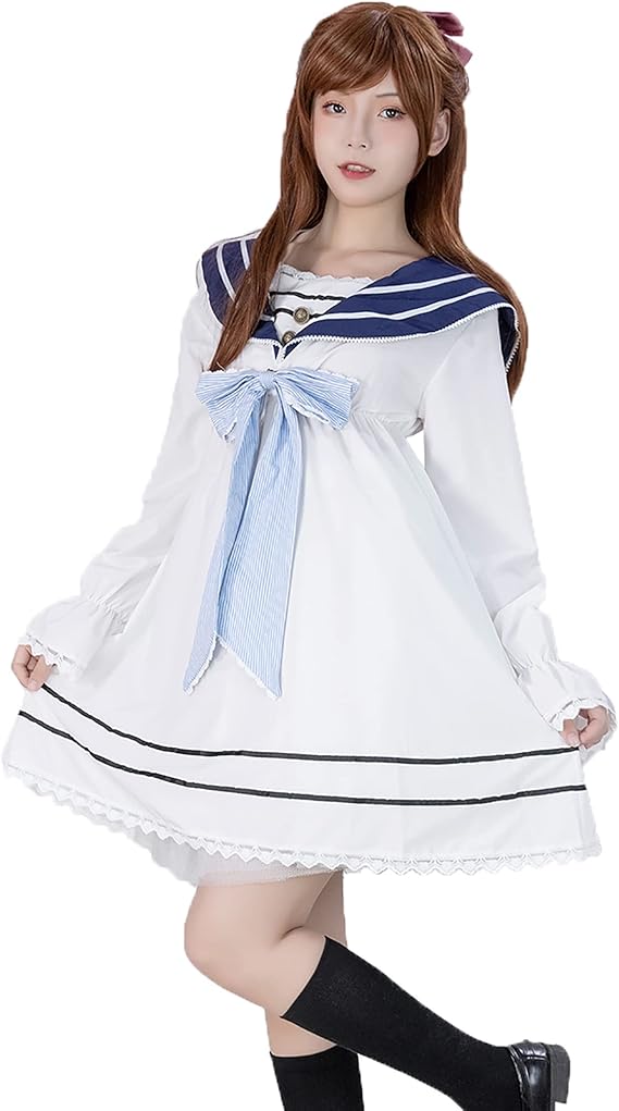 ltakk 水手裙女孩校服动漫卡哇伊连衣裙