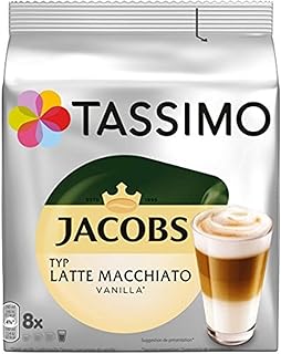 tassimo jacobs拿铁玛奇朵香草味,5包咖啡(5 x 8杯)