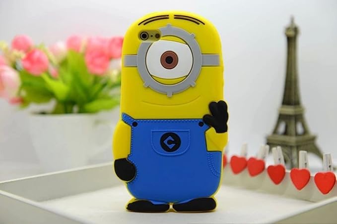 Minions 苹果ipod Touch5 小黄人手机壳黄豆豆柔软硅胶手机壳硅胶套手机套神偷奶爸卑鄙的我卡通系列 送保护膜 触笔