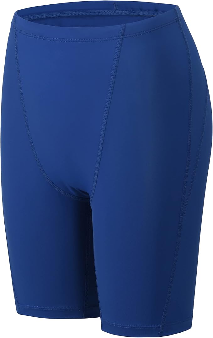 mivei 男童游泳裤 - 青少年游泳队泳衣短裤游泳裤纯色快干 upf 50