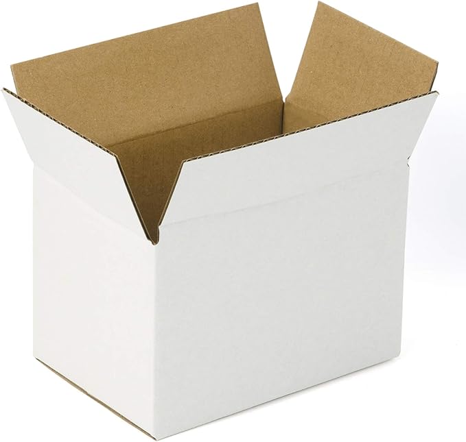 ruspepa 运输箱 瓦楞纸箱 可回收小运输 - 25 件装,6 x 4 x 4 英寸(约