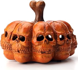 doyditc 万圣节 led 南瓜骷髅装饰发光装饰南瓜家庭房间室内装饰