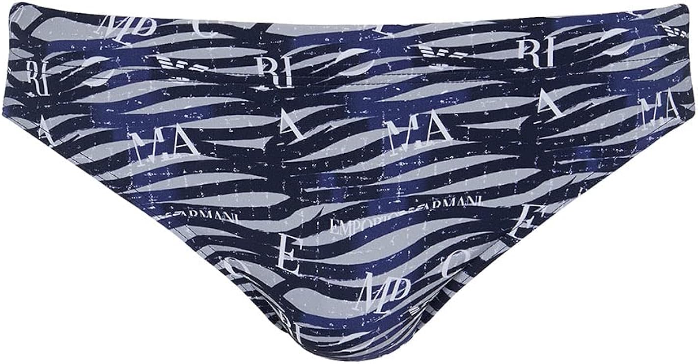 portfolio 男式低腰三角裤全身图案标志游泳