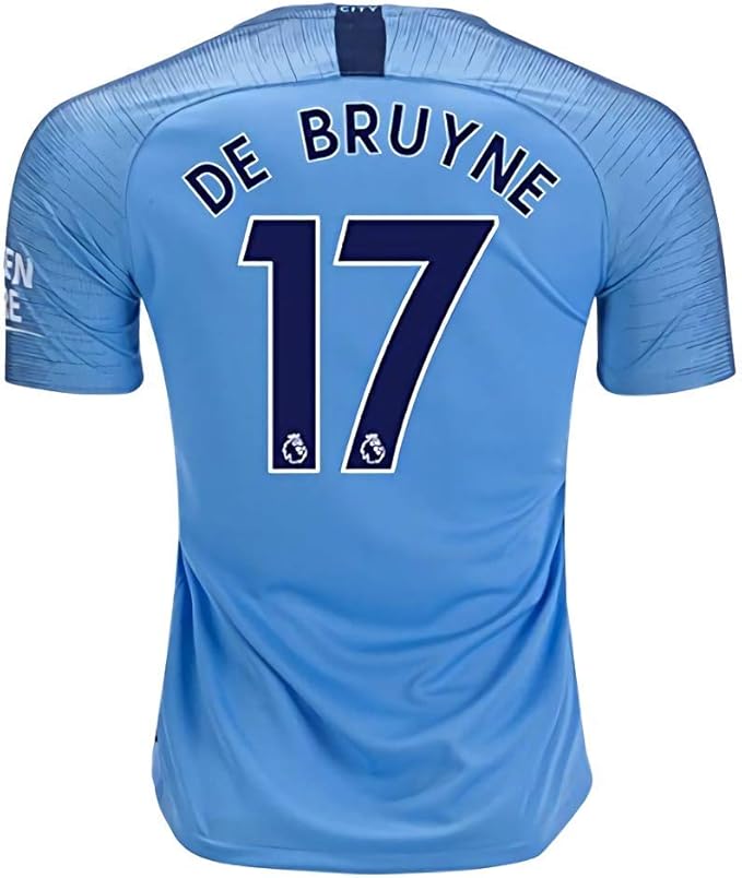 marjorong 曼城体育场 2018/2019 17 de bruyne 主场球衣男士蓝色