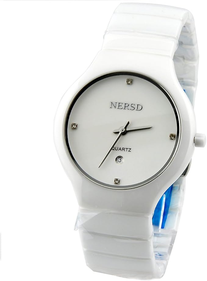 瑞士品牌 nersd 耐尔斯顿陶瓷石英男表 8045 白色