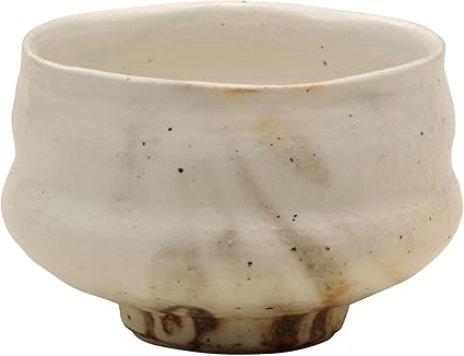 信乐烧hechimon 古谷信男作抹茶碗粉引窑变 亚马逊中国 家居生活